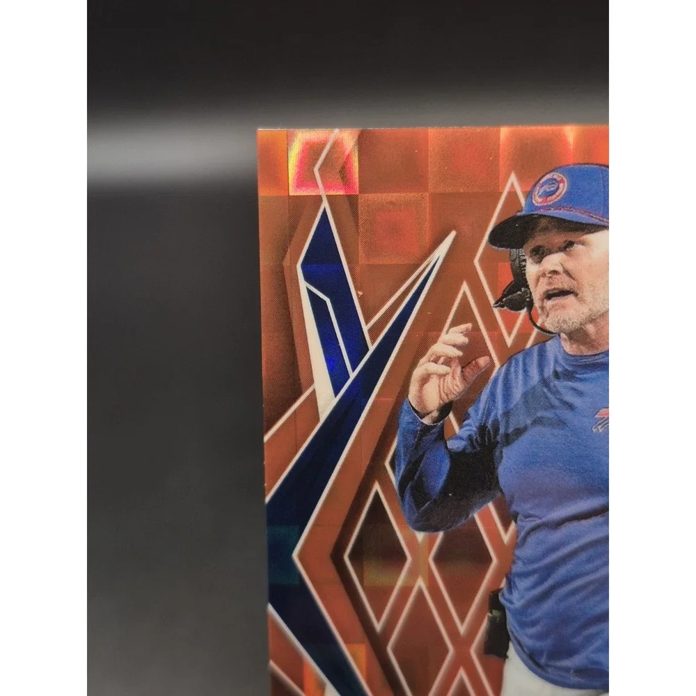 2025 Panini Phoenix Sean McDermott #42 Orange Pandora /189 Buffalo Bills